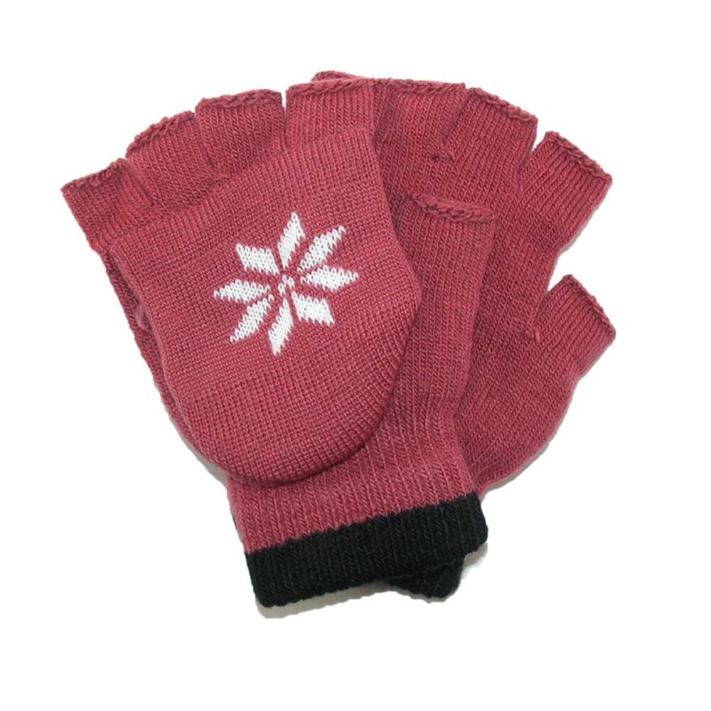 CTM Kids' Stretch Convertible Fingerless Winter Gloves